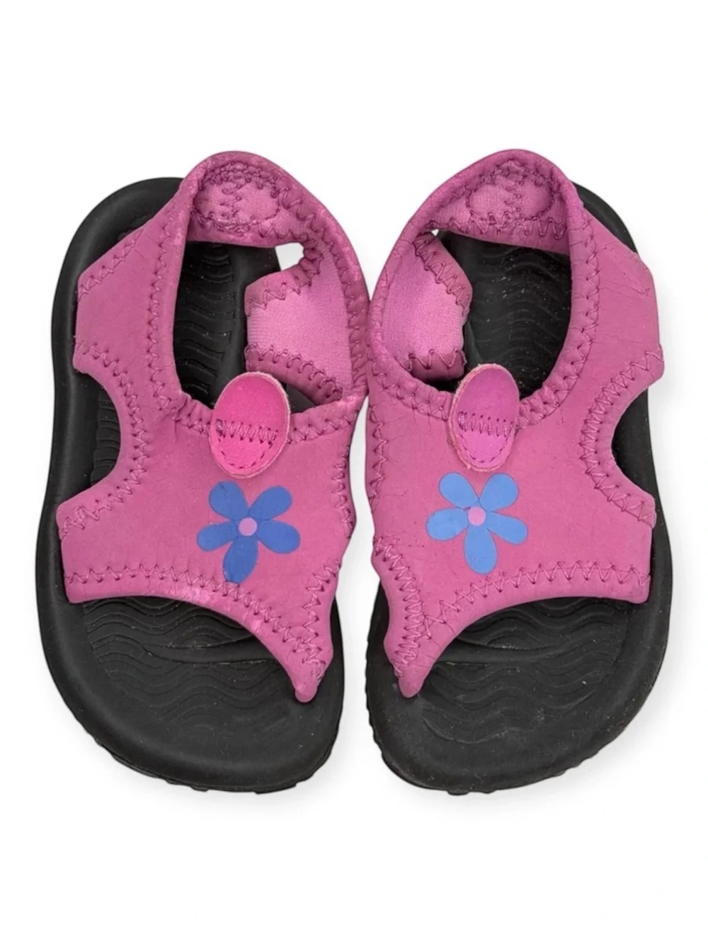 Nike ✿ Neoprene Slingback Wet / Dry Sandal ✿ Purple Blue Flower ✿ 6 Toddler Girl